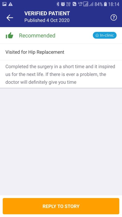 Patient Feedback | Dr. Abhishek Patil