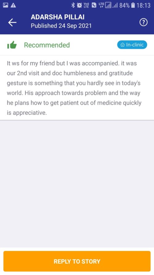 Patient Feedback | Dr. Abhishek Patil