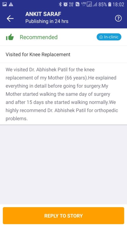 Patient Feedback | Dr. Abhishek Patil